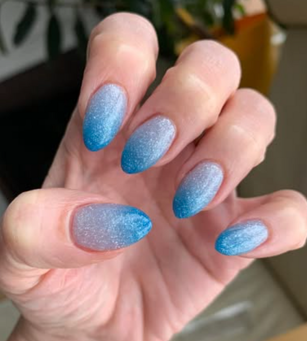 MC13 Whirlpool Blue Glitter Dip Powder – Revel Nail