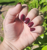 Cherry Bounce Red Glitter Dip Powder