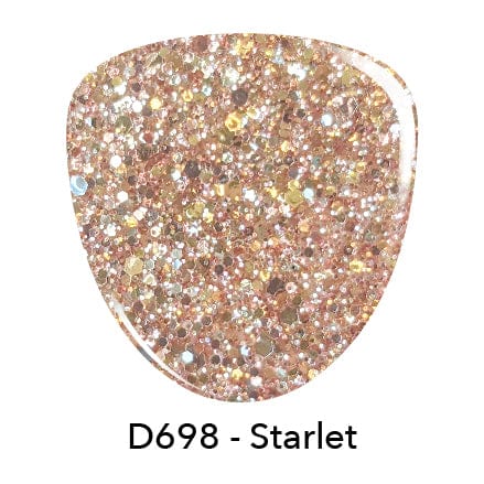 D698 Starlet Nude Glitter Dip Powder