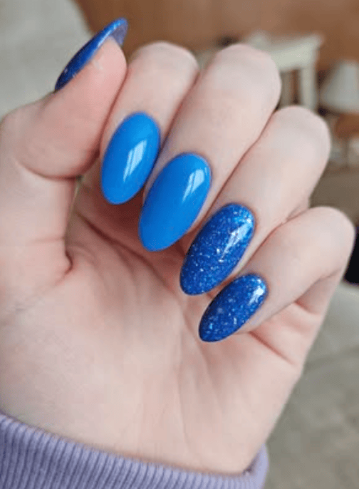 Dip Powder 2023 Advent Day 1 Blue Flake Dip Powder