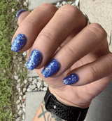 Dip Powder D1026 Party Wave Blue Flake Dip Powder