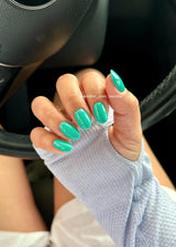 Dip Powder D1027 Shorebreak Teal UV Changing Dip Powder