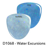 Dip Powder D1068 Water Excursions Blue Flake Dip Powder