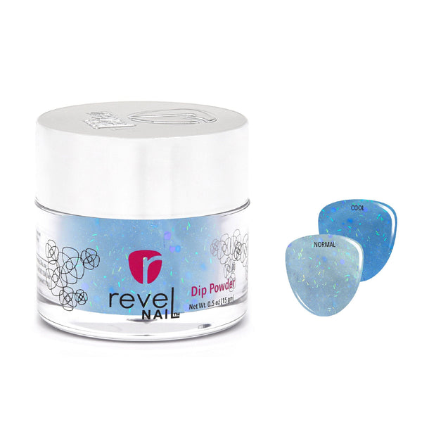 Dip Powder D1068 Water Excursions Blue Flake Dip Powder