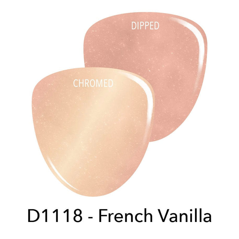 Dip Powder D1118 French Vanilla Pink Chrome Dip Powder
