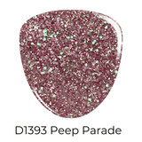 Dip Powder D1393 Peep Parade Pink Glitter Dip Powder