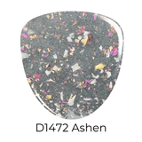 Dip Powder D1472 Ashen Gray Flake Dip Powder