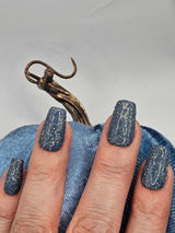 Dip Powder D1497 Moonlit Grove Blue Glitter Dip Powder