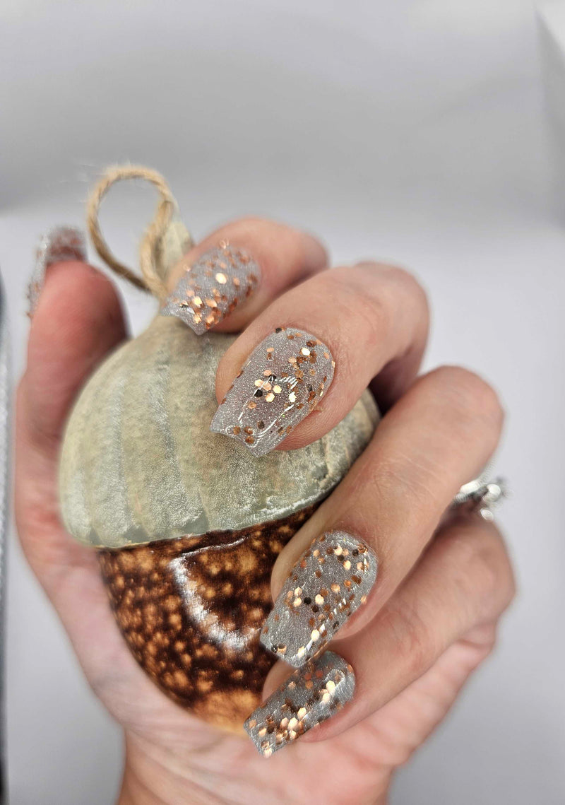 Dip Powder D1498 Magical Mist Silver Glitter Dip Powder