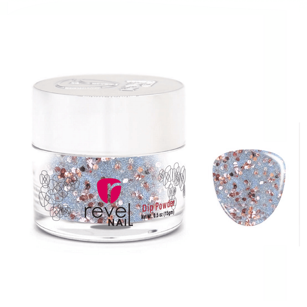 Dip Powder D1498 Magical Mist Silver Glitter Dip Powder