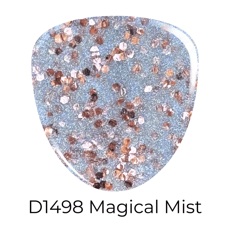 Dip Powder D1498 Magical Mist Silver Glitter Dip Powder