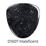 Dip Powder D1506 Maleficent Black Glitter Dip Powder