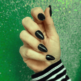 Dip Powder D1511 Midnight Séance Black Glow Dip Powder