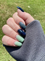 Dip Powder D1516 Fanpire Blue Chrome Dip Powder