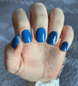 Dip Powder D157 Reed Blue Crème Dip Powder 0.5 oz jar