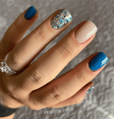 Dip Powder D157 Reed Blue Crème Dip Powder 0.5 oz jar