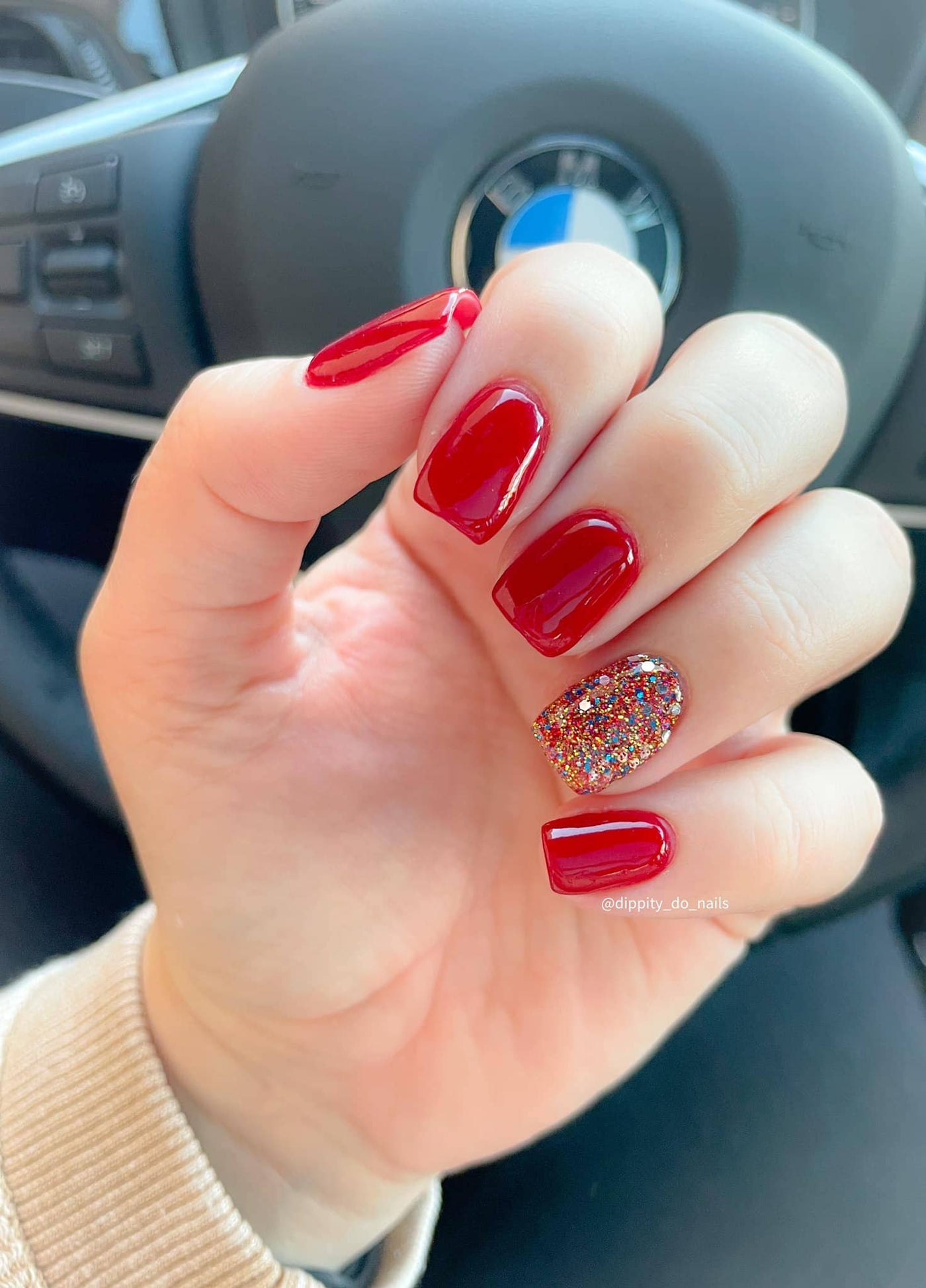 D355 Splendid Red Crème Dip Powder – Revel Nail