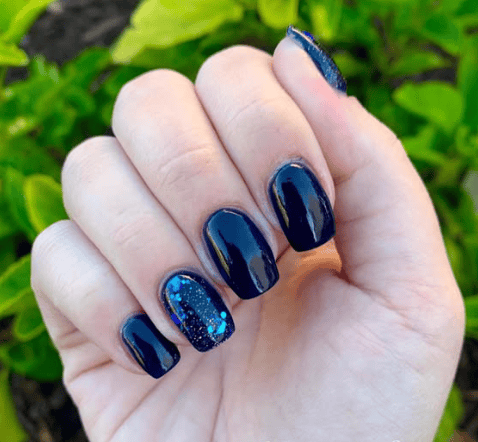 Dip Powder D367 Duel Blue Crème Dip Powder 0.5 oz jar