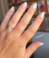 Dip Powder D442 Opal (TT1) White Glitter Dip Powder 0.5 oz jar