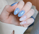 Dip Powder D464 Elsa Blue Glitter Dip Powder