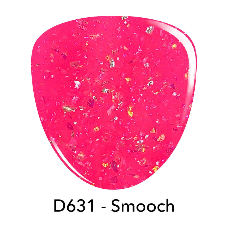 Dip Powder D631 Smooch Pink Flake Dip Powder