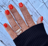 Dip Powder D635 Boo Crew Orange Glitter Dip Powder