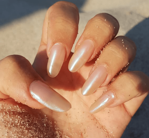 Dip Powder D654 Aura Purple Chrome Dip Powder 0.5 oz jar