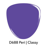 Dip Powder D688 Peri | Classy Purple Crème Dip Powder Pro Product 2.0 oz jar