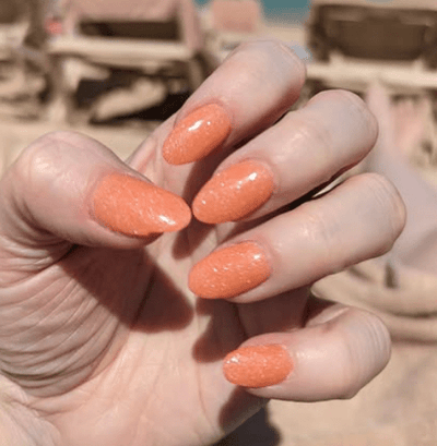 D716 Flip Flop Peach Glow Dip Powder – Revel Nail