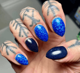 Dip Powder D729 Regatta Blue Glitter Dip Powder 0.5 oz jar