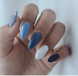 Dip Powder D756 Vail Sliver Flake Dip Powder 0.5 oz jar