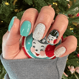 Dip Powder D756 Vail Sliver Flake Dip Powder 0.5 oz jar