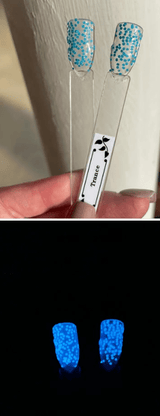 Dip Powder D773 Trance Blue Glow Dip Powder 0.5 oz jar