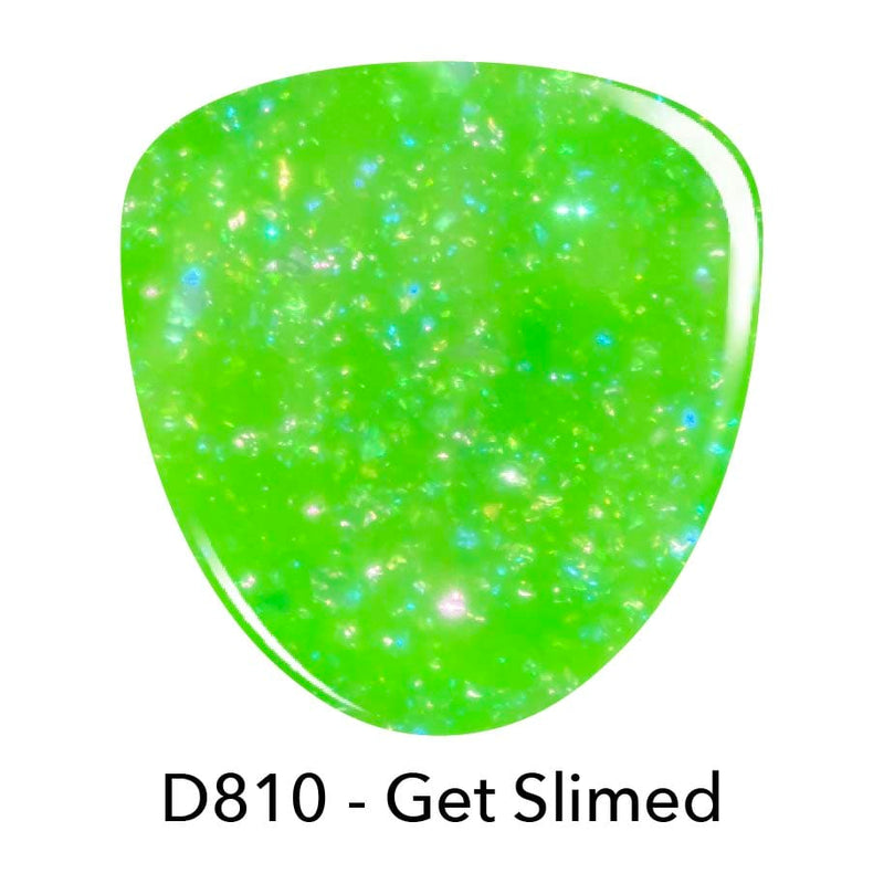 Dip Powder D810 Get Slimed Green Flake Dip Powder