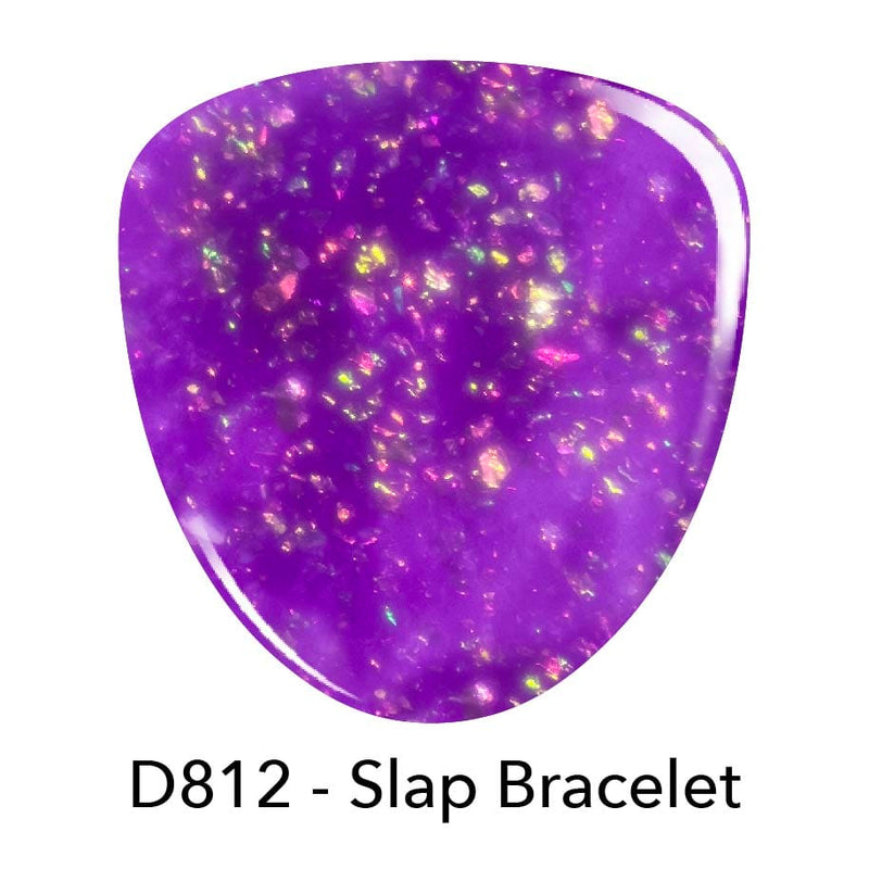 Dip Powder D812 Slap Bracelet Purple Flake Dip Powder