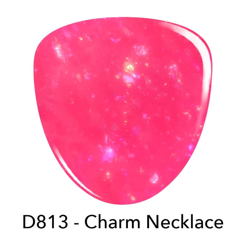 Dip Powder D813 Charm Necklace Pink Flake Dip Powder