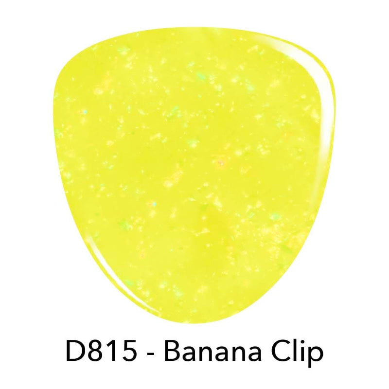 Dip Powder D815 Banana Clip Yellow Flake Dip Powder