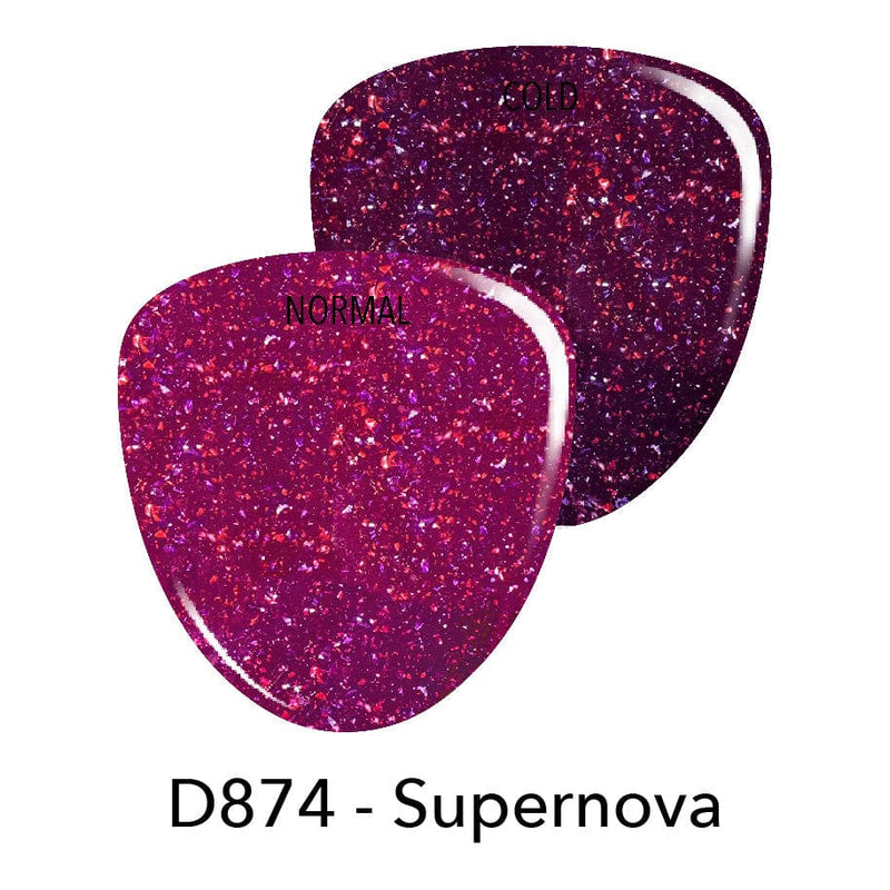 Dip Powder D874 Supernova Purple Flake Dip Powder