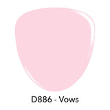 Dip Powder D886 Vows Pink Creme Dip powder Pro Product 2 oz
