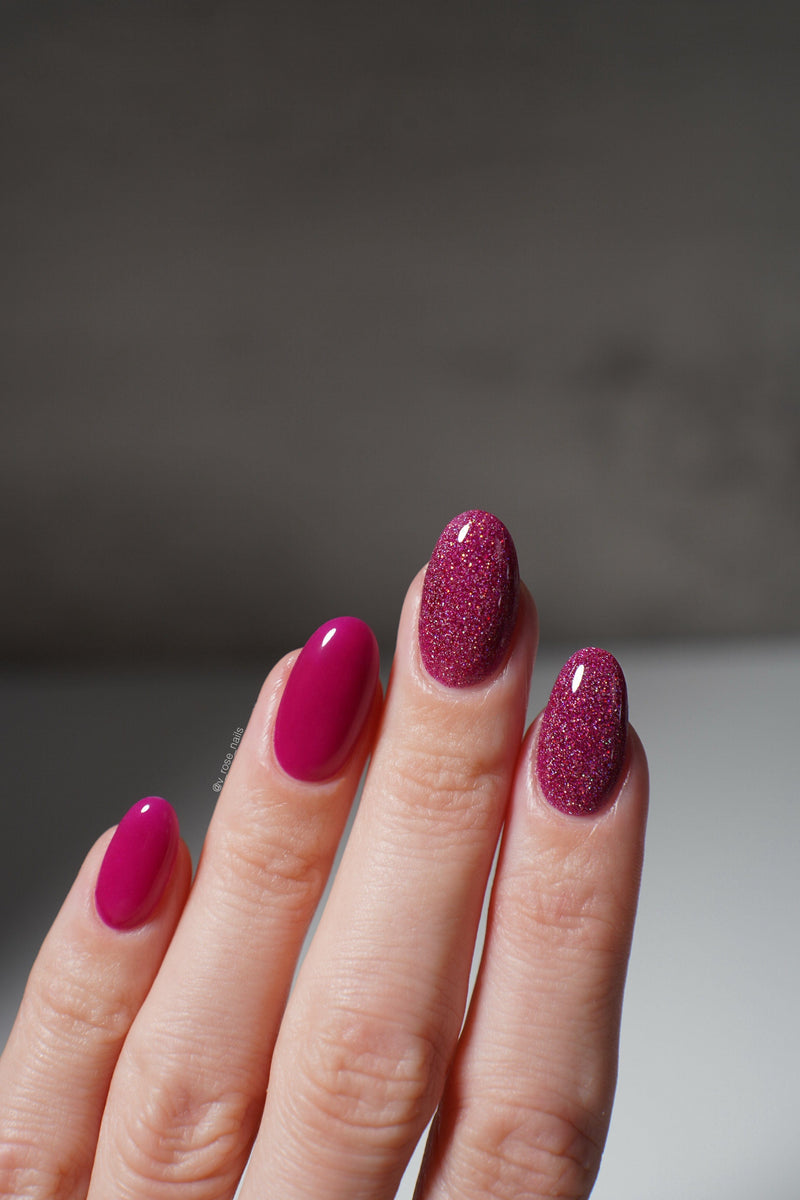 Dip Powder D898 Backtalk Pink Glitter Dip Powder