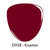 Dip Powder D938 Enamor Red Creme Dip powder Pro Product 2 oz