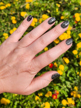 Dip Powder D957 Metropolitan Black Glitter Dip Powder