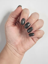 Dip Powder D957 Metropolitan Black Glitter Dip Powder