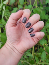 Dip Powder D957 Metropolitan Black Glitter Dip Powder