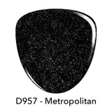Dip Powder D957 Metropolitan Black Glitter Dip powder Pro Product 2 oz