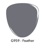 Dip Powder D959 Feather Gray Creme Dip powder Pro Product 2 oz