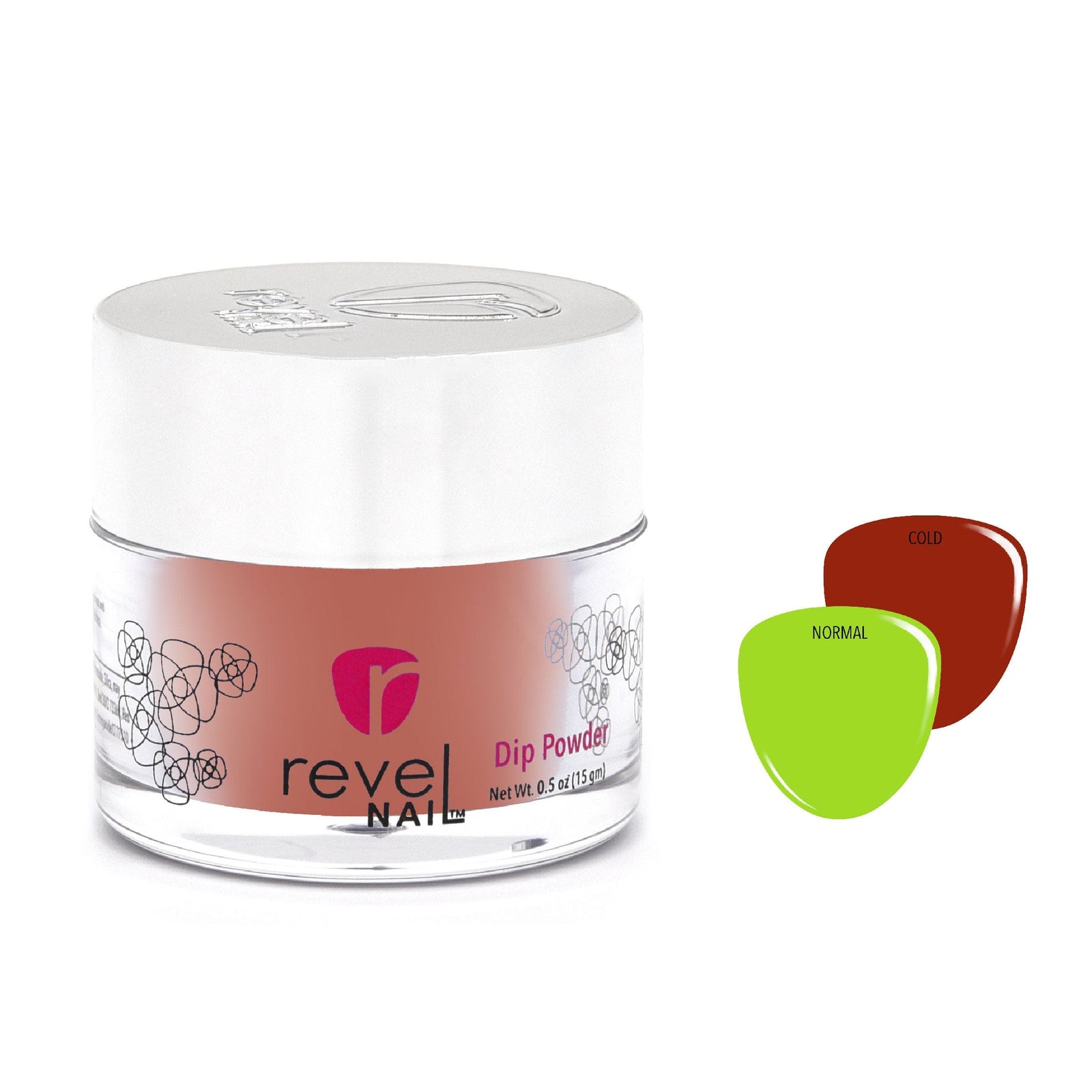 D969 Red Frost Red Creme Dip Powder – Revel Nail
