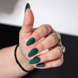 Dip Powder D971 Spruced Green Shimmer Dip Powder 0.5 oz jar