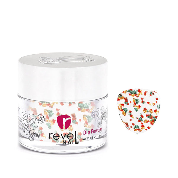 Dip Powder D974 Standing Ovation Holiday Flake Dip Powder 0.5 oz jar