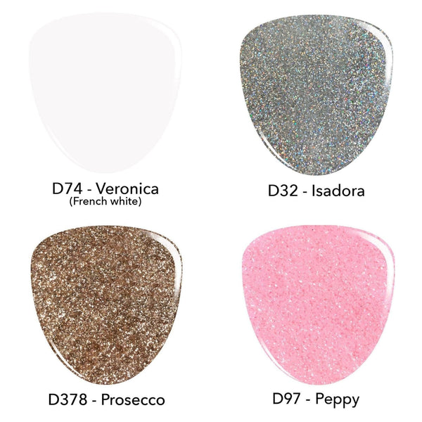 Dip Powder Glitter Glam - Sensitive | Four Color Dip Powder Starter Kit
